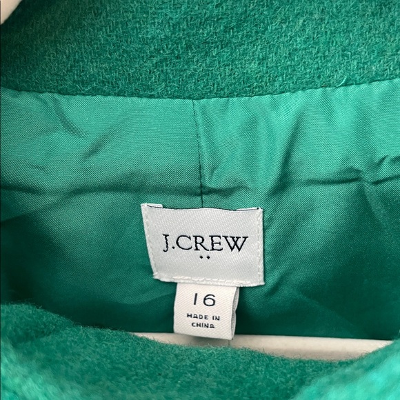 J. Crew Green Women's Coat - Picture 2 of 8